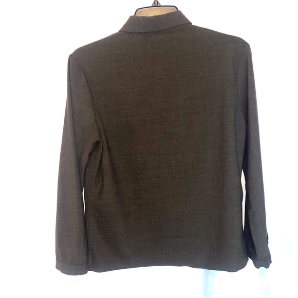 Banana Republic Stretch Wool Blend Snap Front Top Size Small - Picture 2 of 10